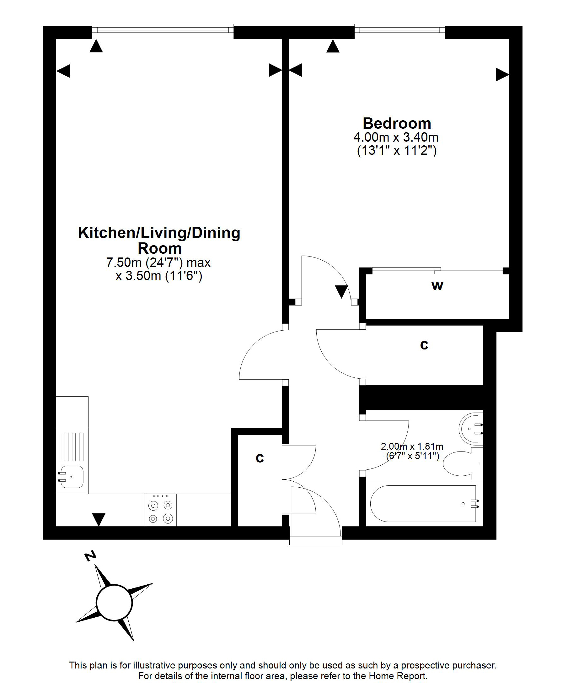 20/12, Granton Park Avenue North, Edinburgh floorplan
