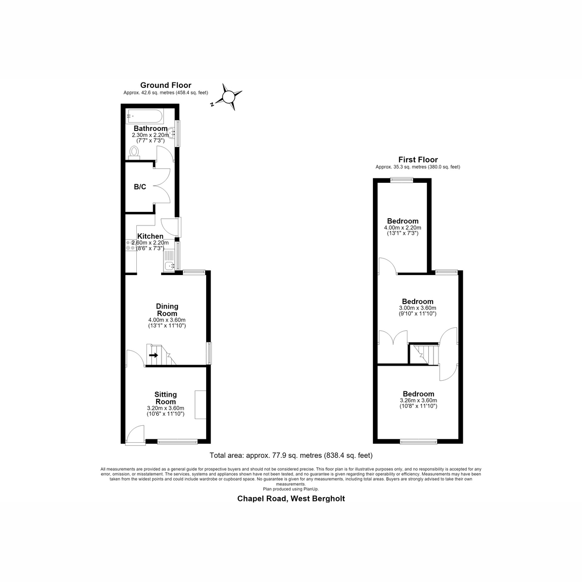 111, Chapel Road, Colchester floorplan