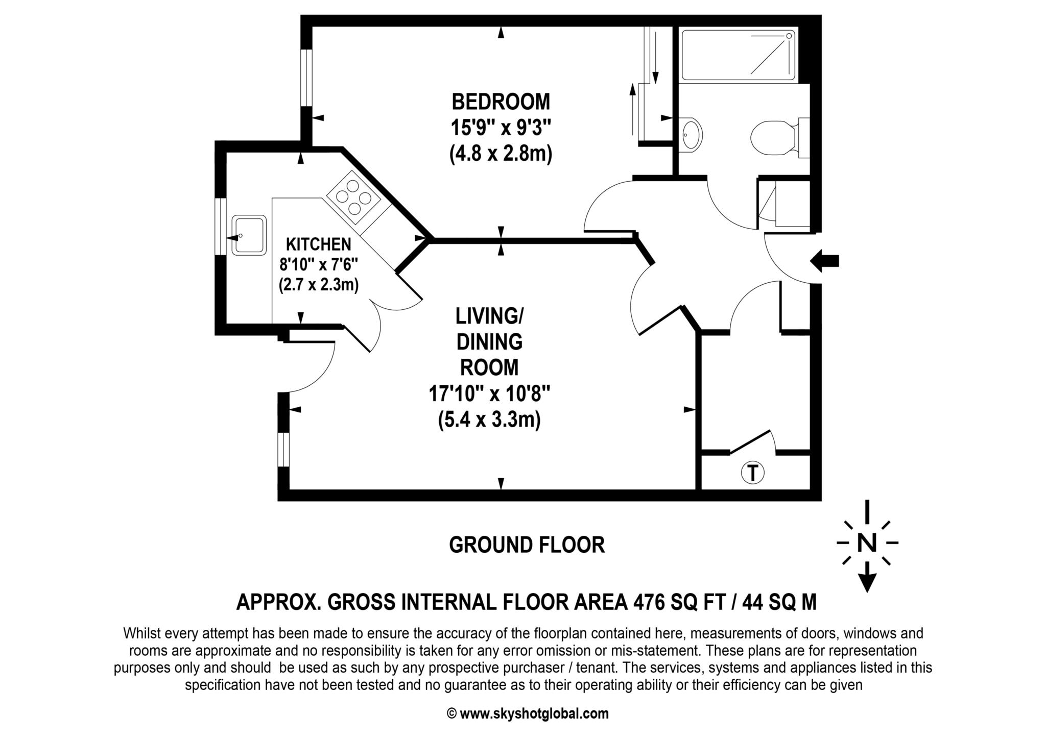 2 Royston Court, Manor Road North, Esher floorplan