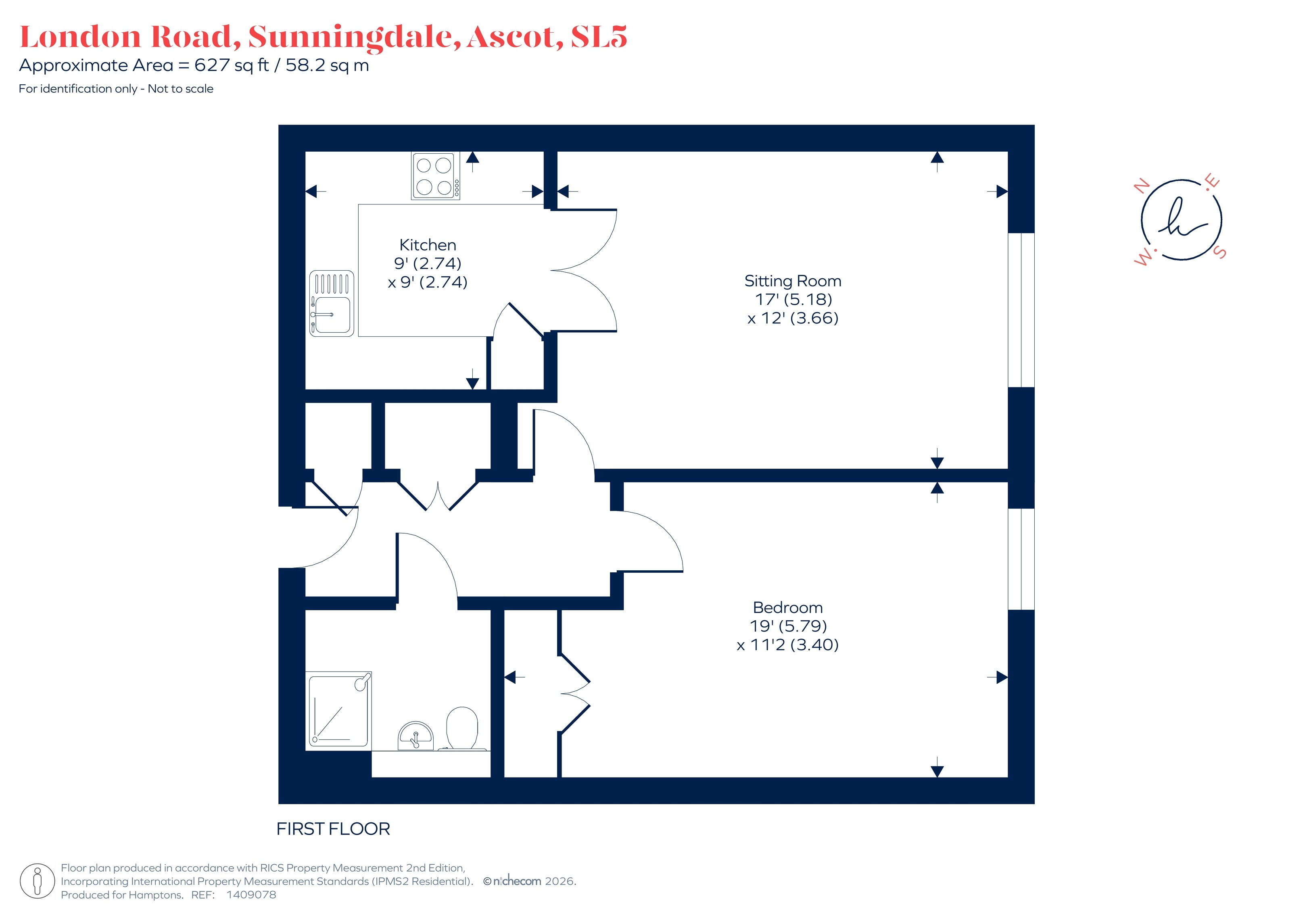 Flat 21, The Ambassador, London Road, Ascot floorplan
