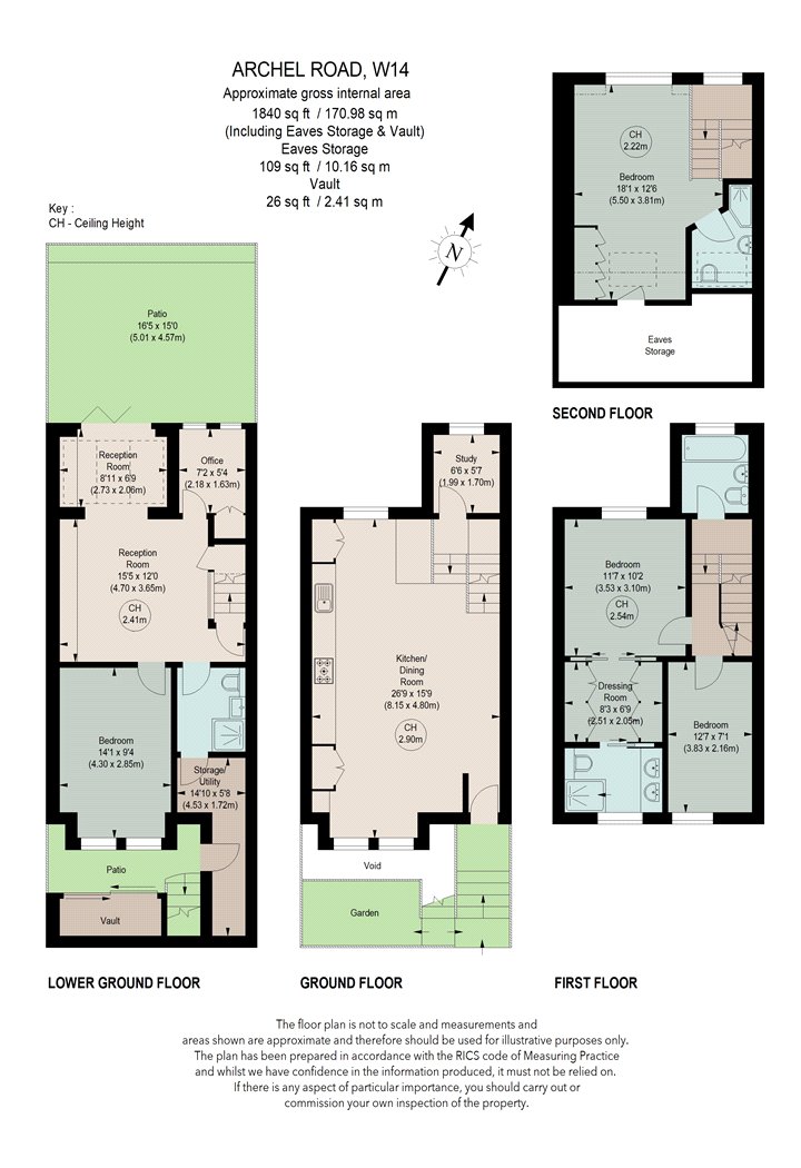 100, Archel Road, London floorplan