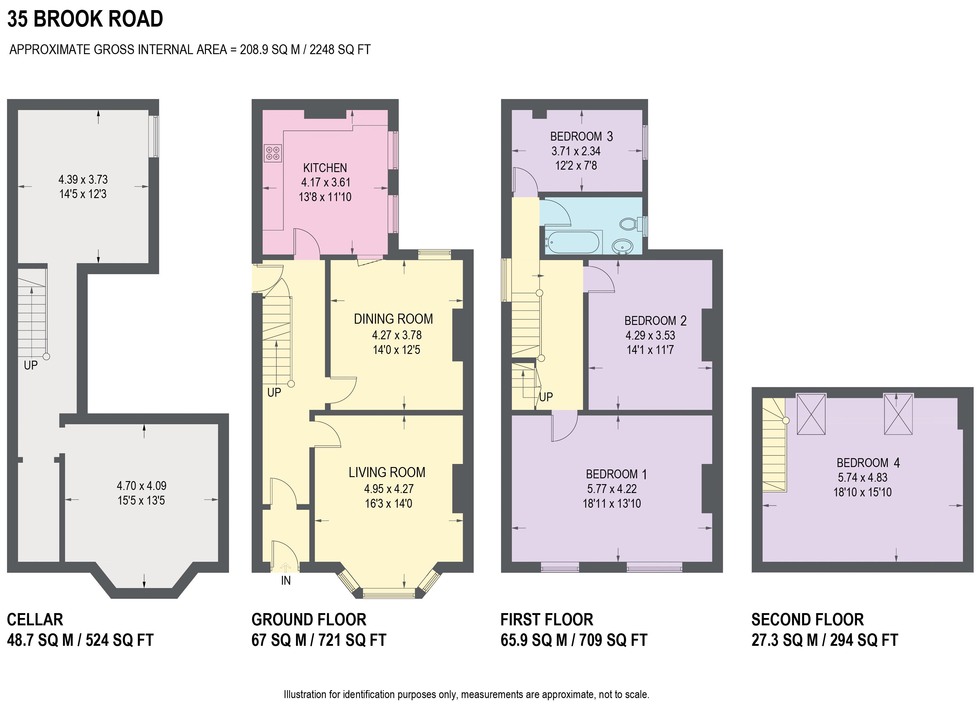 4 Bedrooms Semi-detached house for sale in Brook Road, Meersbrook, Sheffield S8