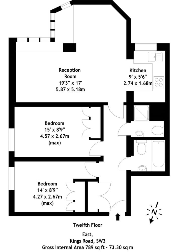 2 Bedrooms Flat to rent in Kings Road, London SW3