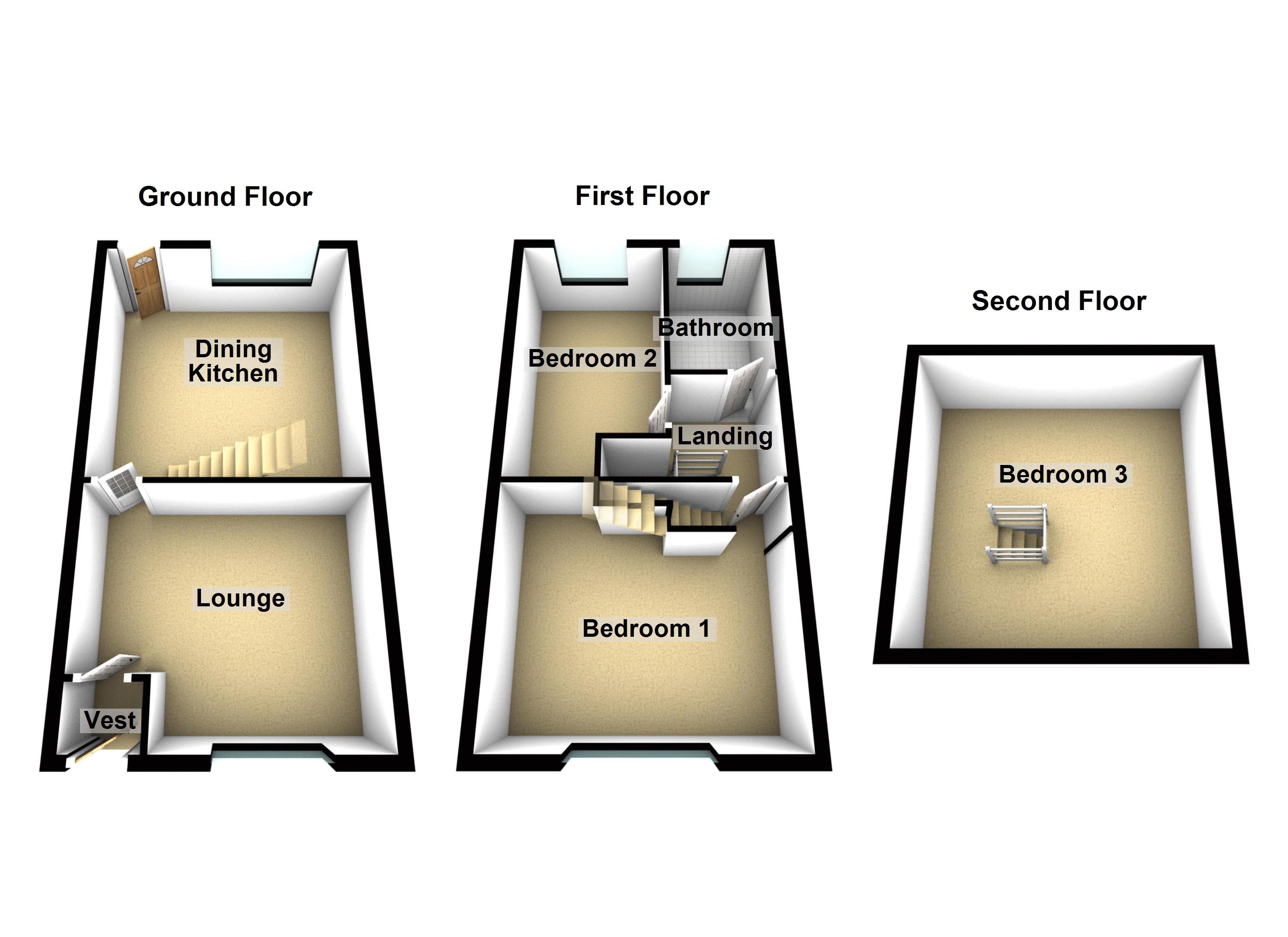 3 Bedrooms Terraced house to rent in Maud Street, Syke, Rochdale OL12