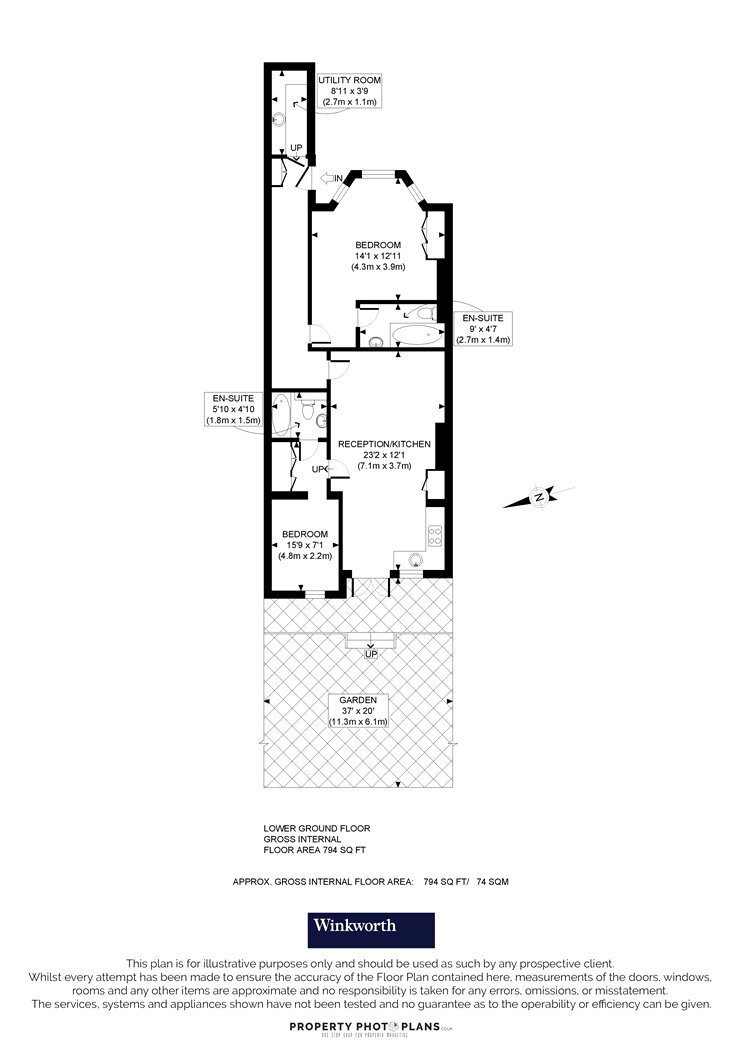 Basement, 110, Shepherds Bush Road, London floorplan