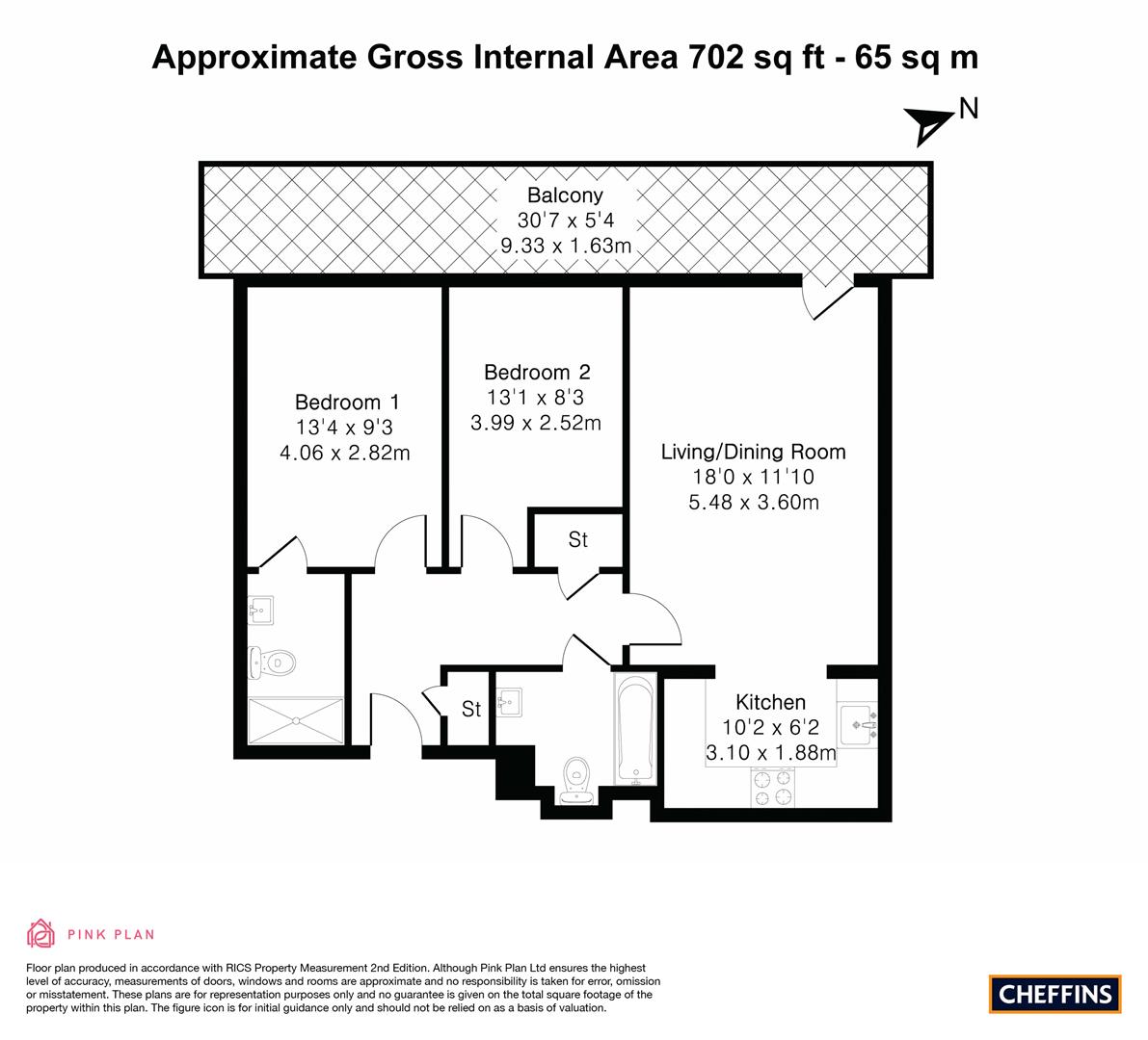 118, Warren Close, Cambridge floorplan
