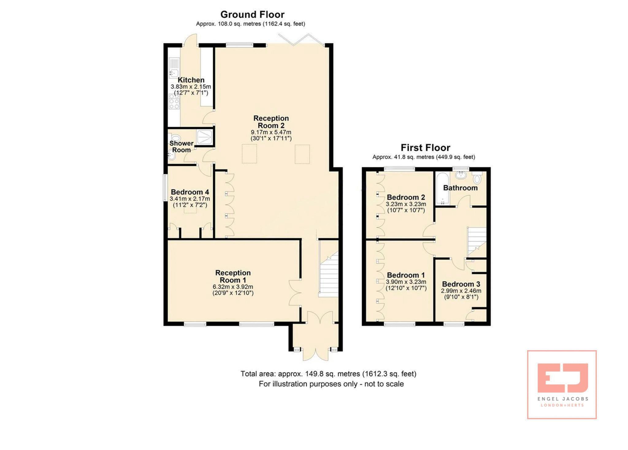 113, Crown Road, Borehamwood floorplan