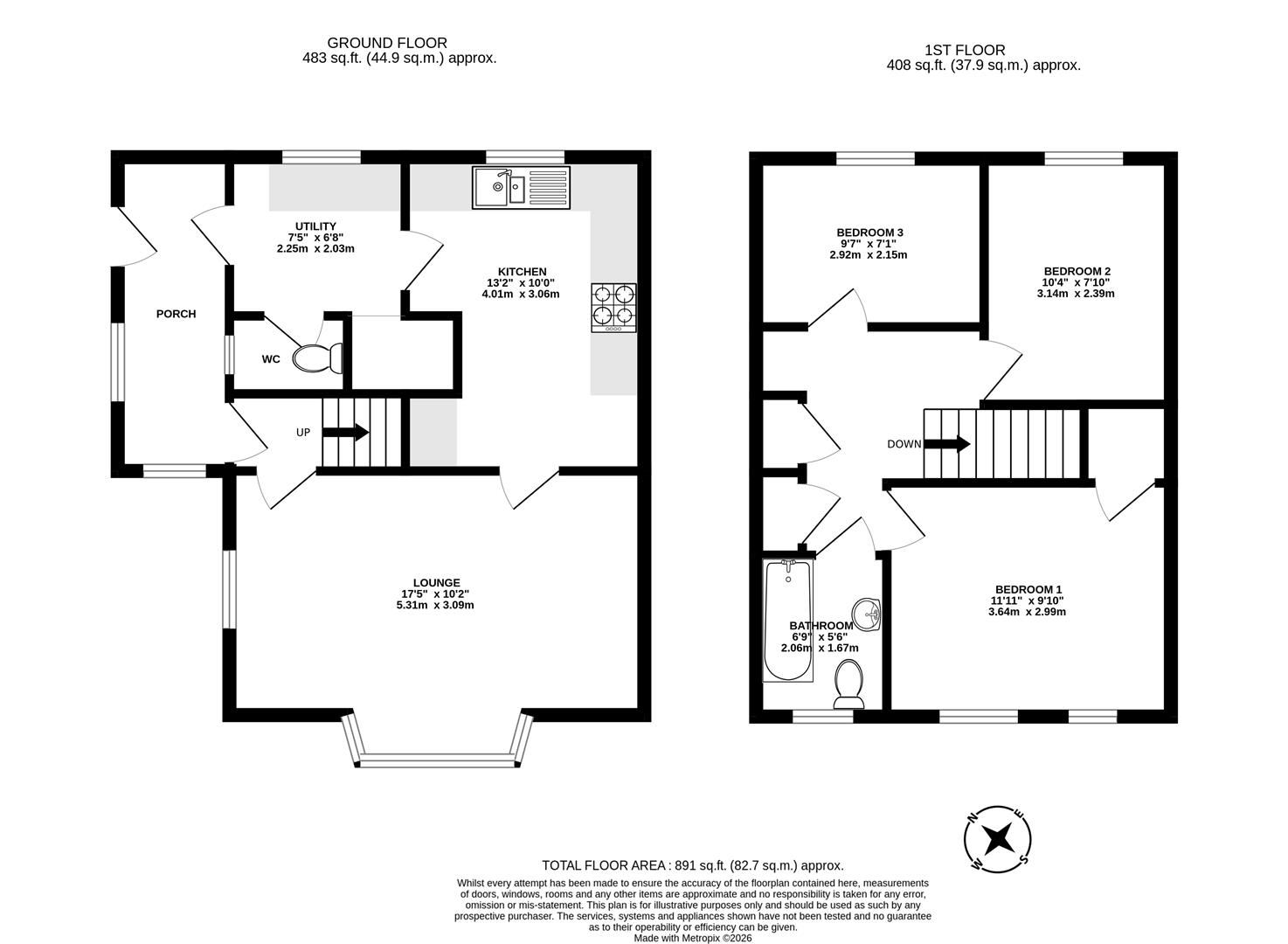 5, Eastfields, Market Rasen floorplan