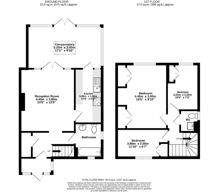 9, Winslow Way, Feltham floorplan