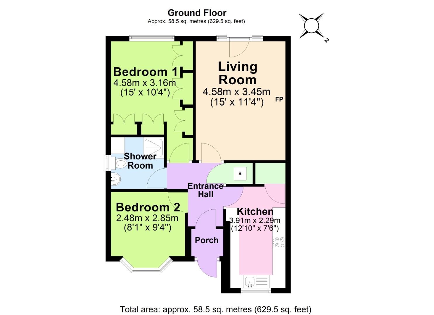 15, Tellis Place, Swadlincote floorplan