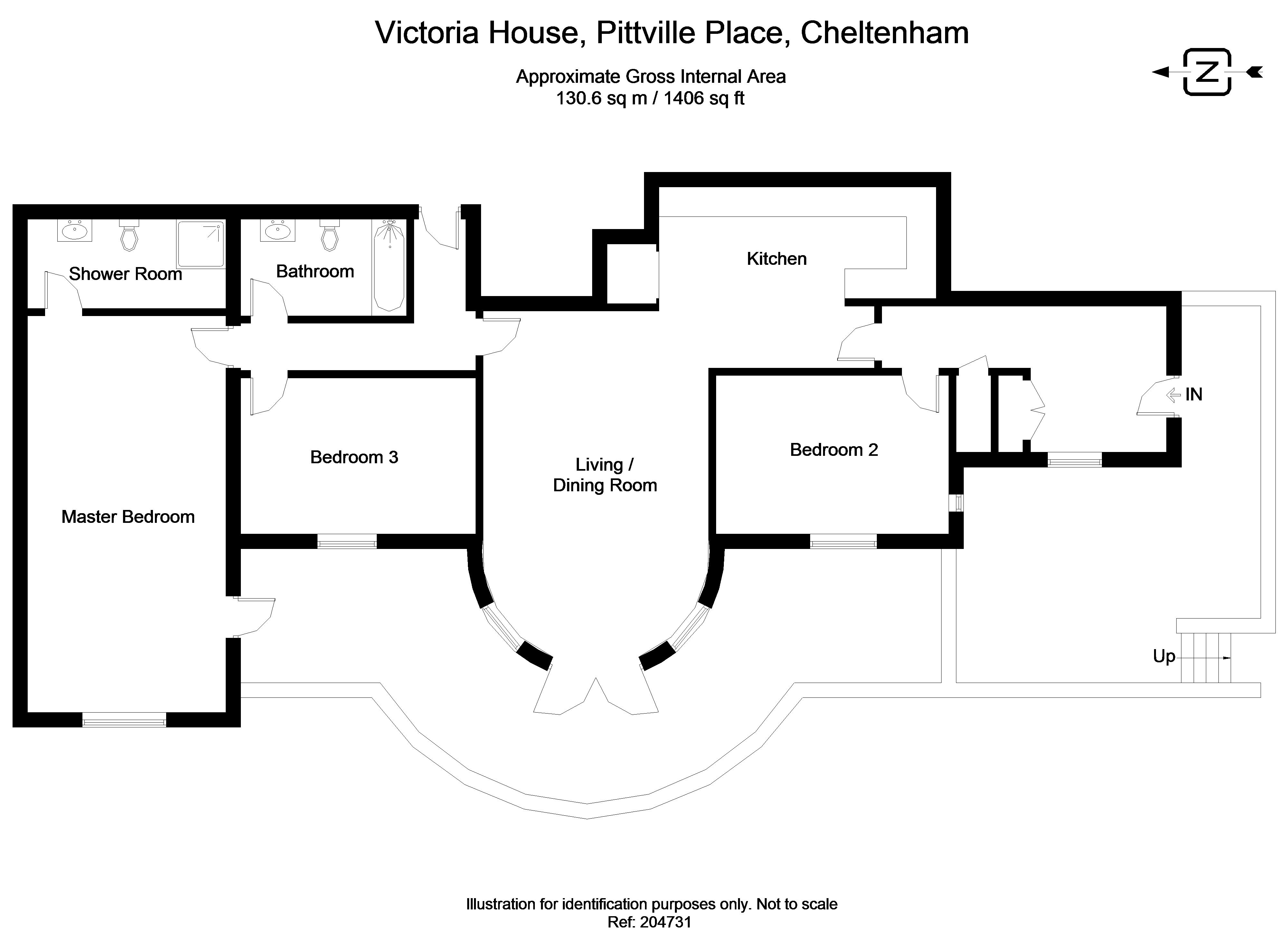 3 Bedrooms Flat to rent in Pittville Place, Cheltenham GL52