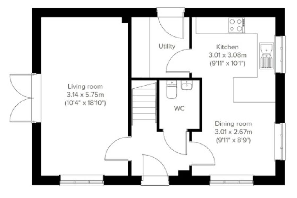 Plot 451, Beaufort Park - Phase 4, Barndale, Passage Road, Bristol floorplan