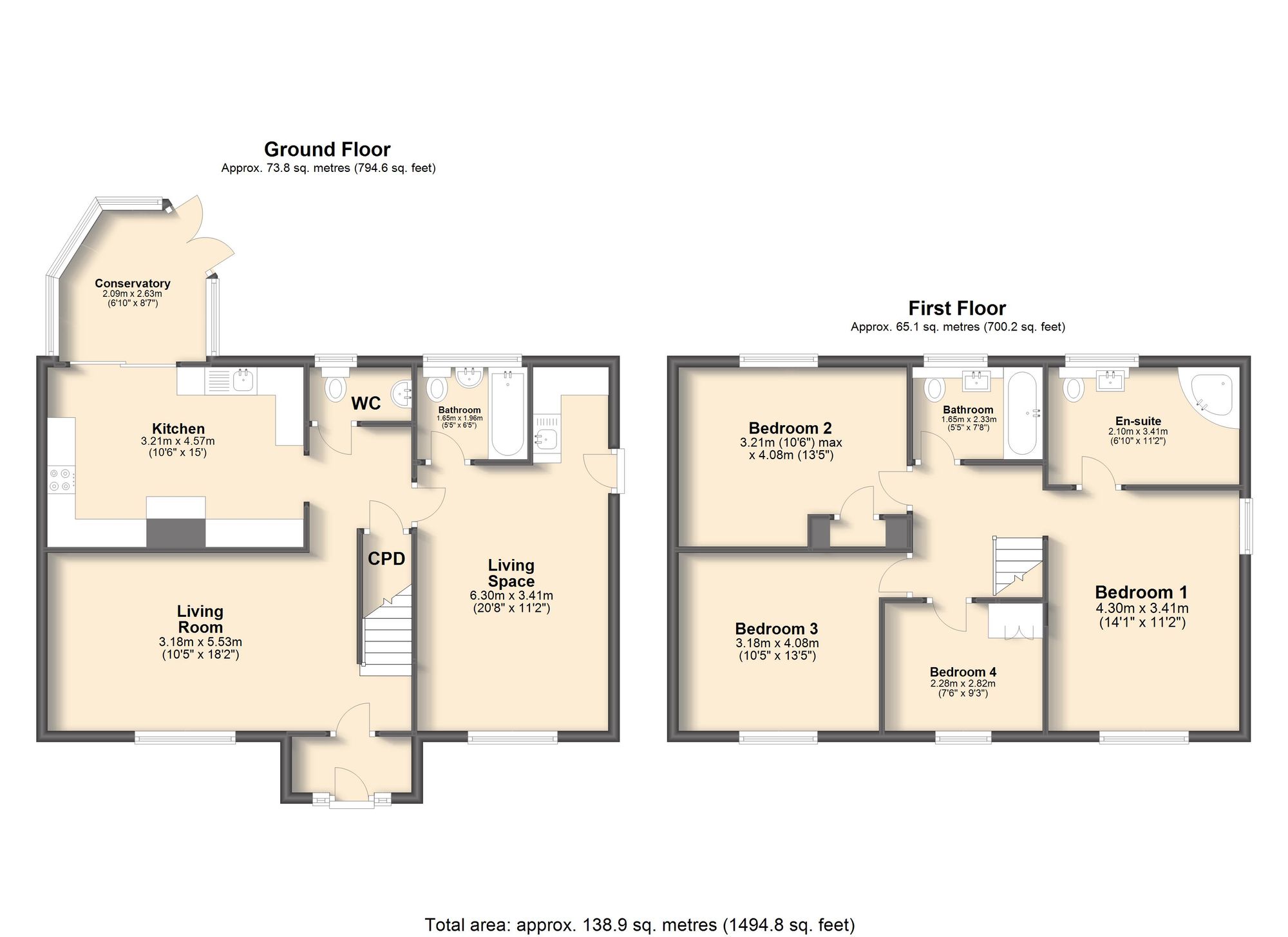 11 Queensway, Chesterfield floorplan