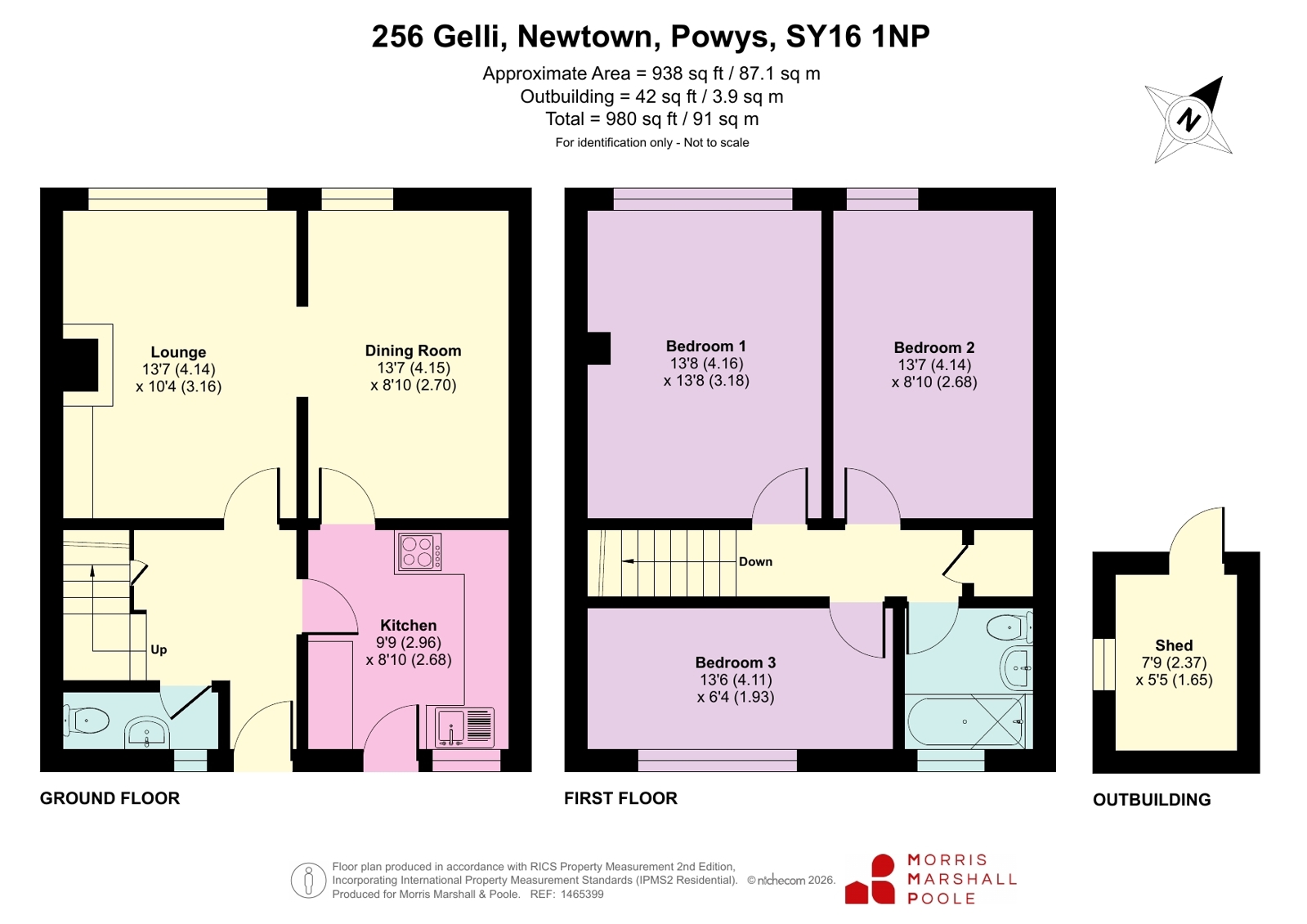256, Gelli, Powys floorplan