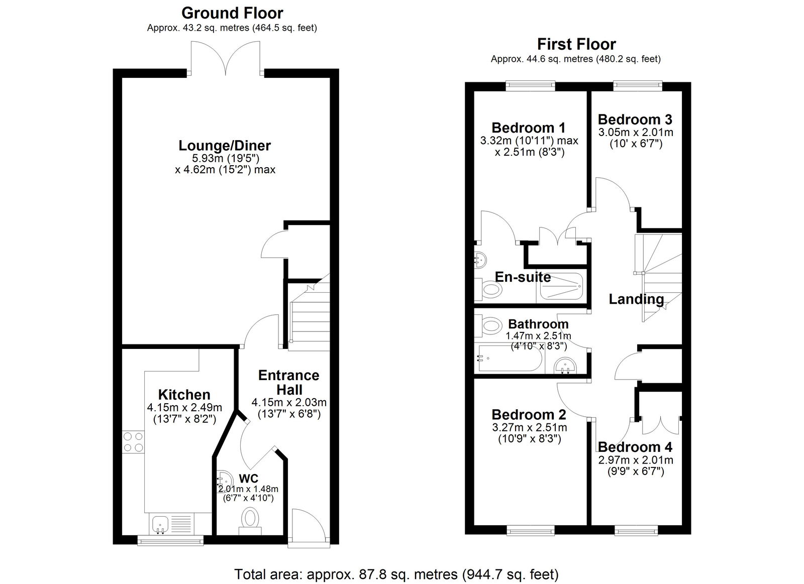 32, Halliwell Court, Sandbach floorplan