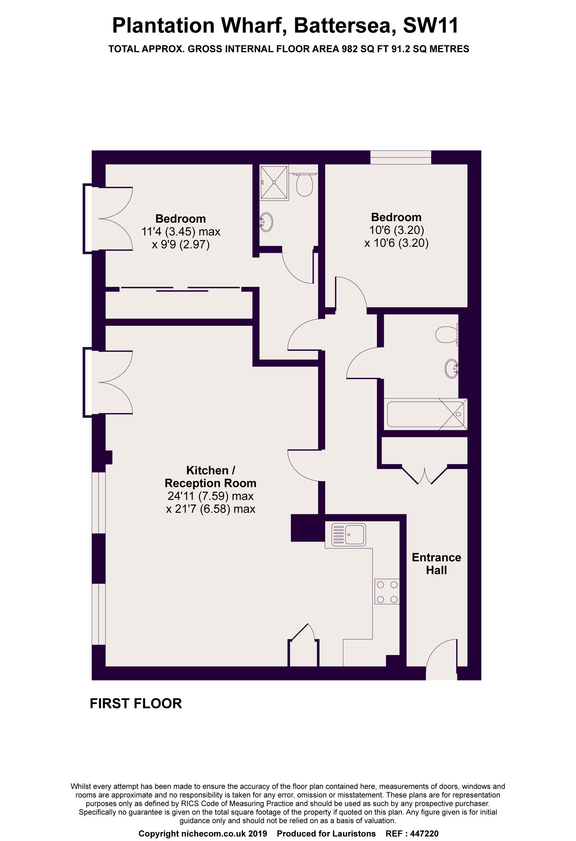 2 Bedrooms Flat for sale in Ivory House West, Battersea SW11