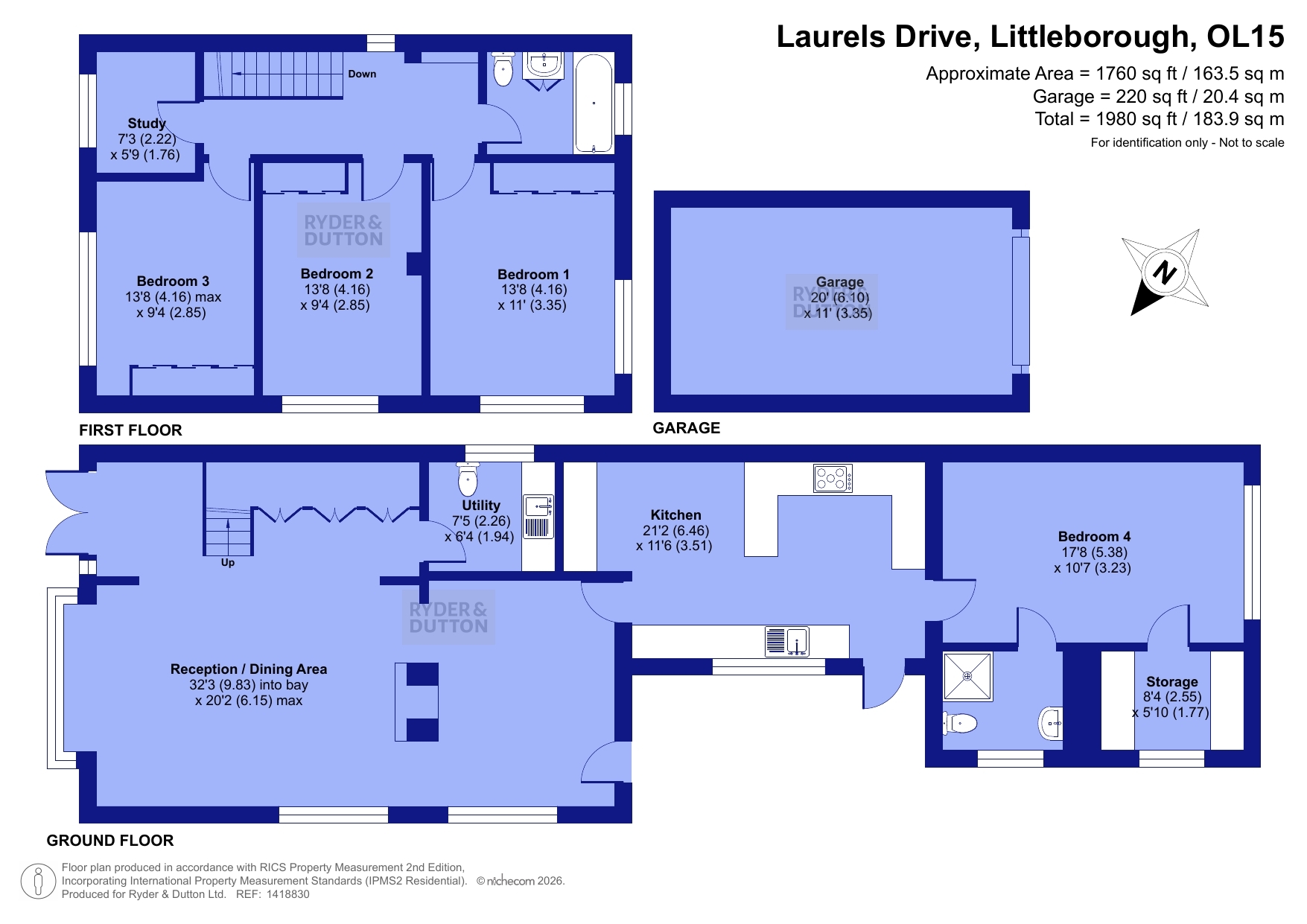 19 Little Clegg Road floorplan