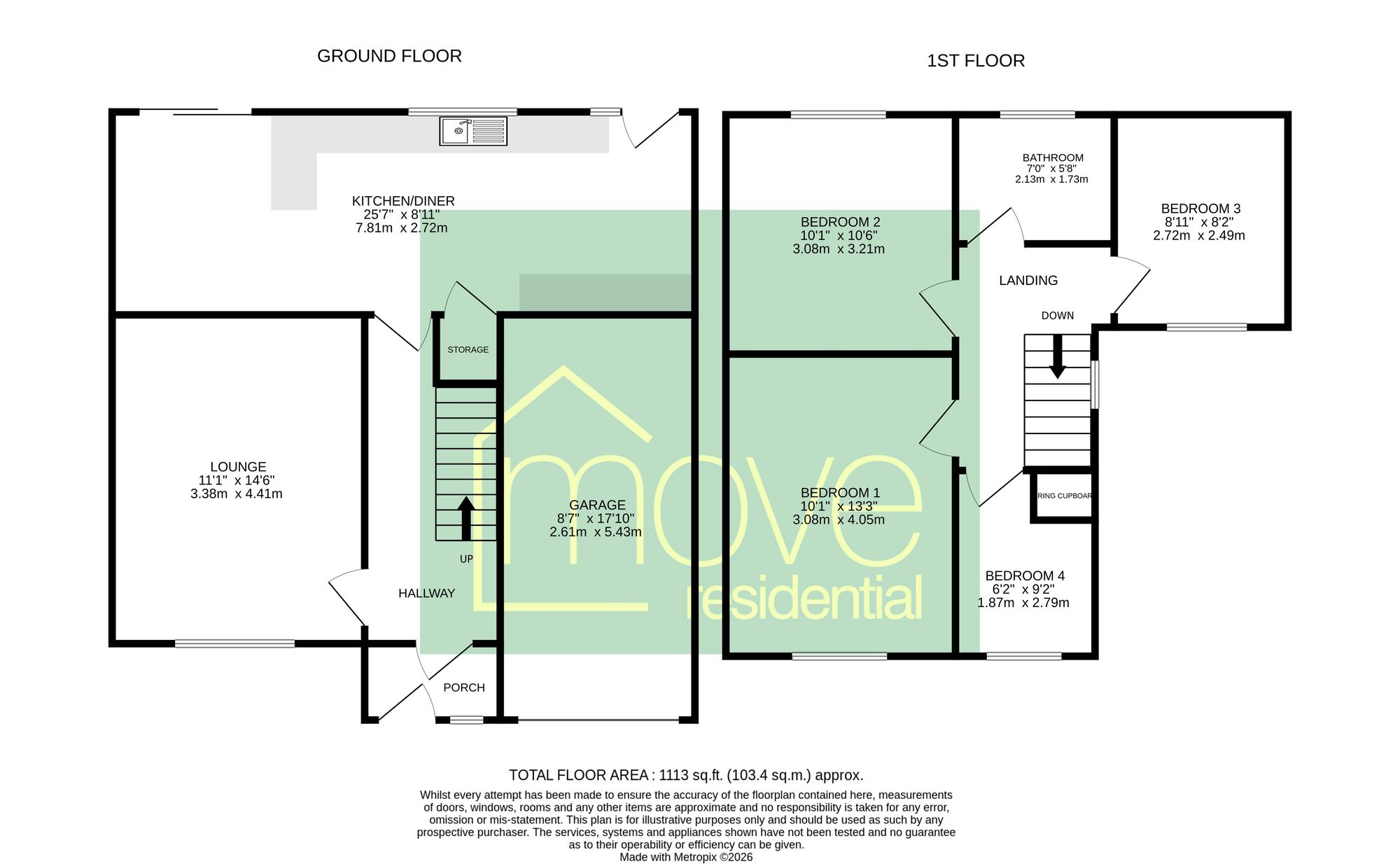 60 Fairways Drive, Ellesmere Port floorplan