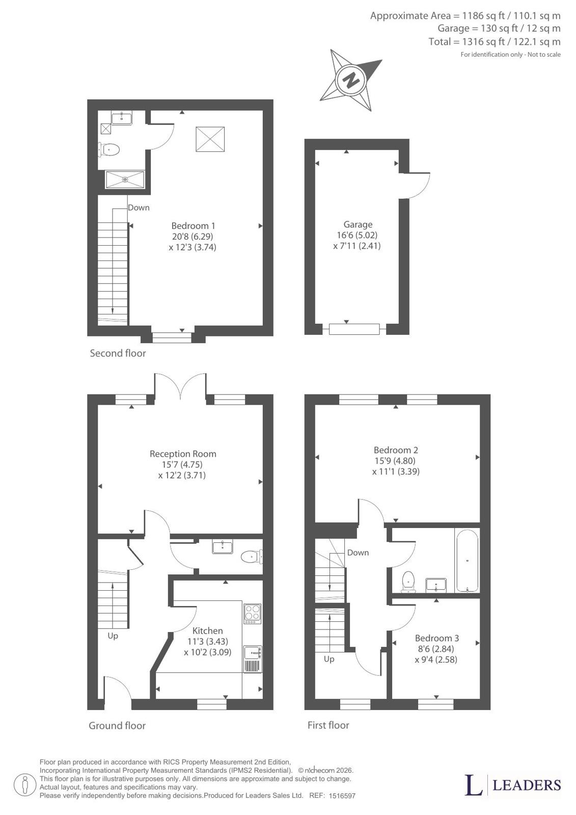 13, Swallow Drive, Wymondham floorplan