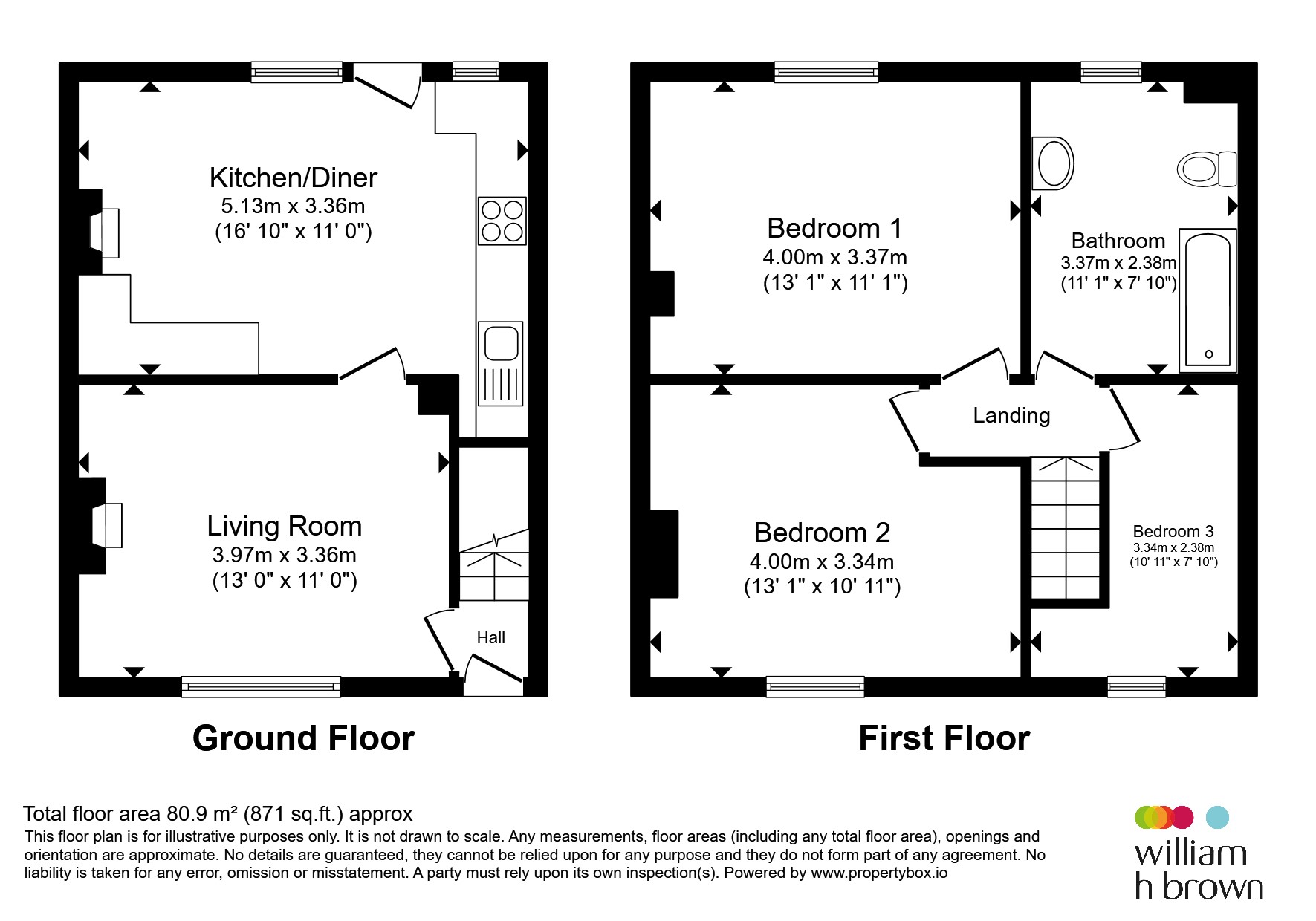 93, Palmerston Street, NOTTINGHAM floorplan