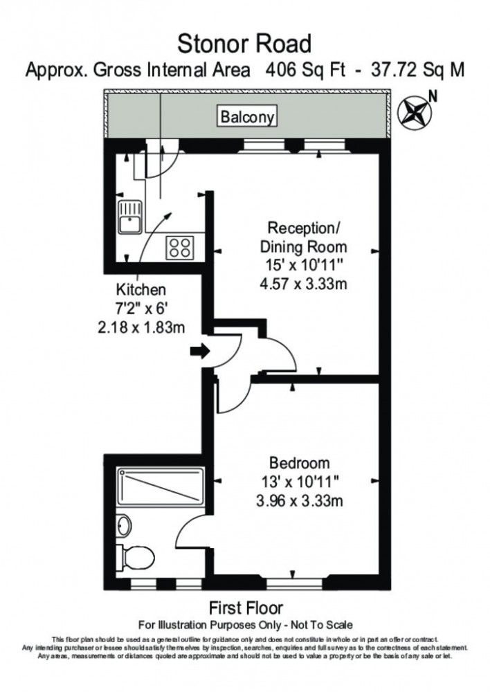 1 Bedrooms Flat to rent in Stonor Road, West Kensington W14