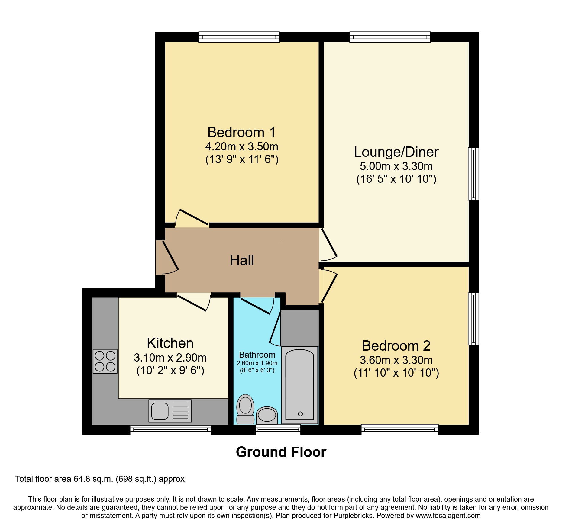 Flat 5, St. Chads, Conway Road, Carlton, Nottingham floorplan