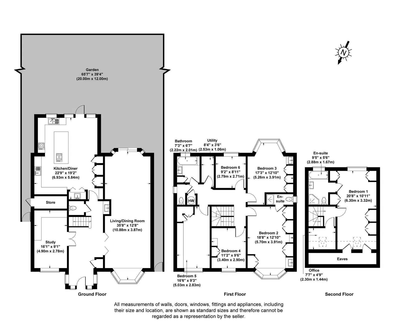 7 Grosvenor Gardens, Temple Fortune, London floorplan
