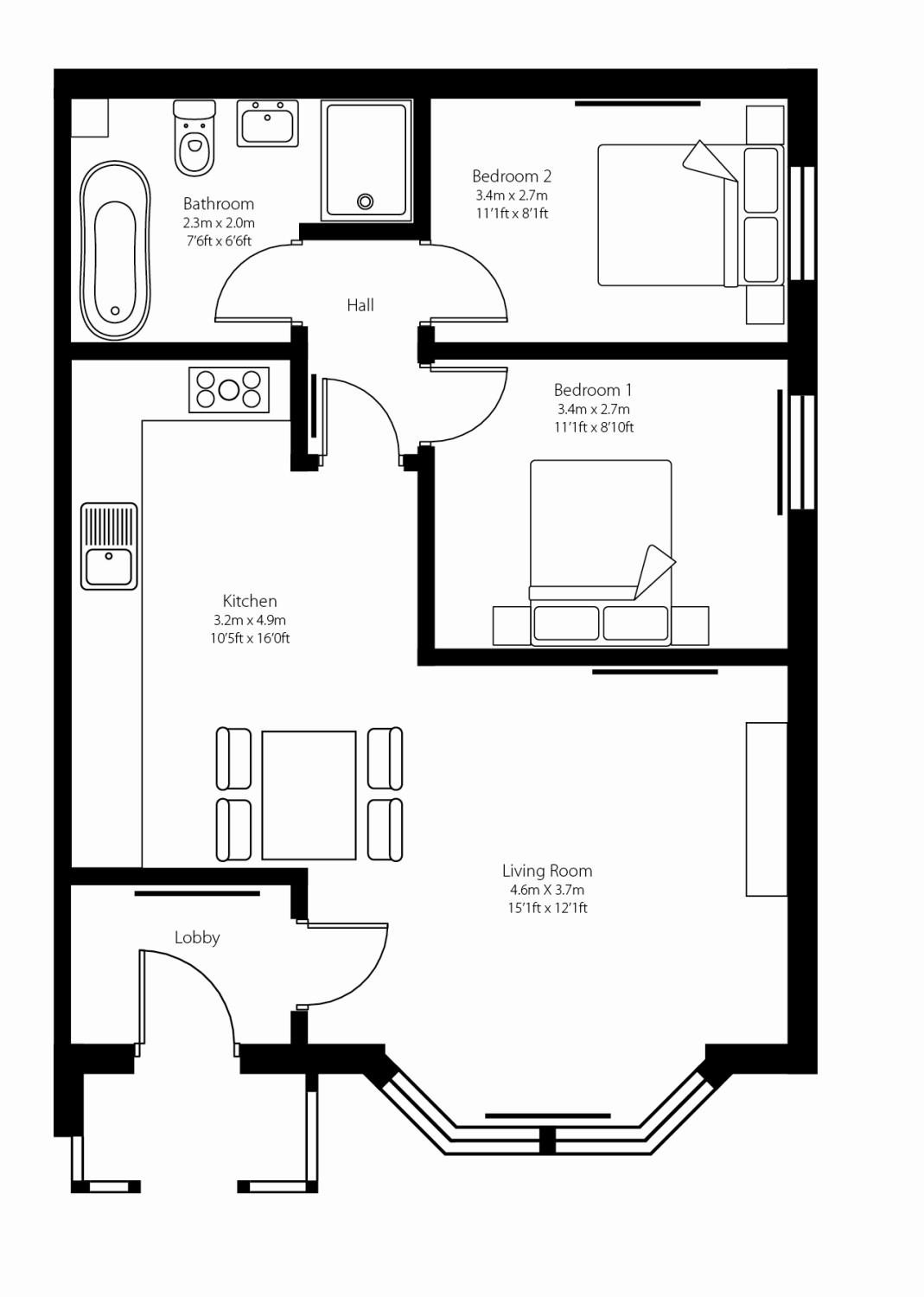 2 Bedrooms Flat for sale in Massetts Road, Horley, Surrey RH6