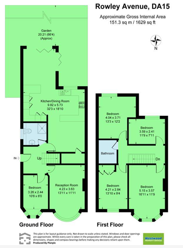 8, Rowley Avenue, Sidcup floorplan
