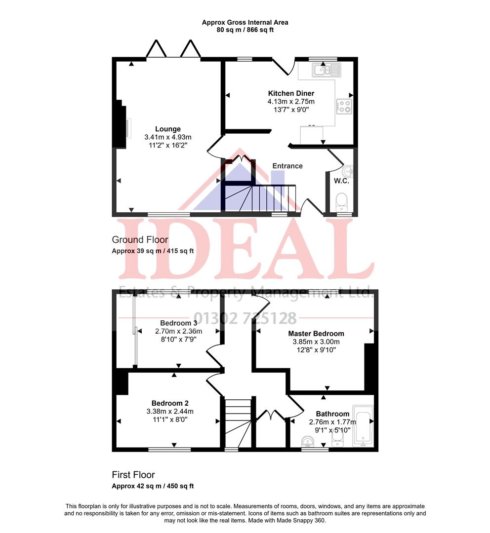 99, New Street, Carcroft, Doncaster floorplan