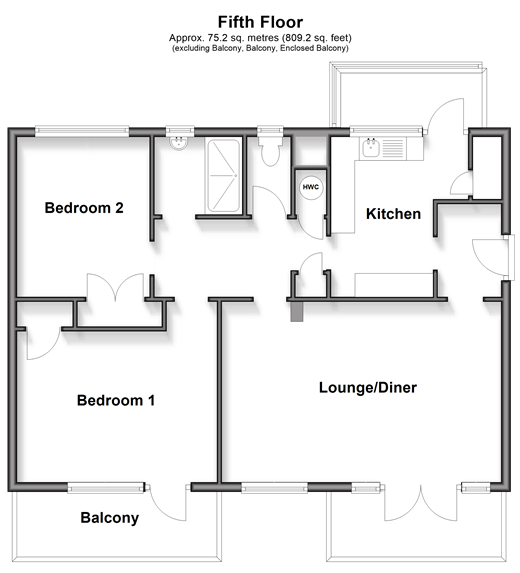 The Gateway, Dover floorplan