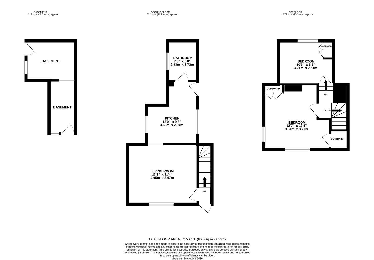 Hill Cottage, 9, Exmouth Place, Hastings floorplan