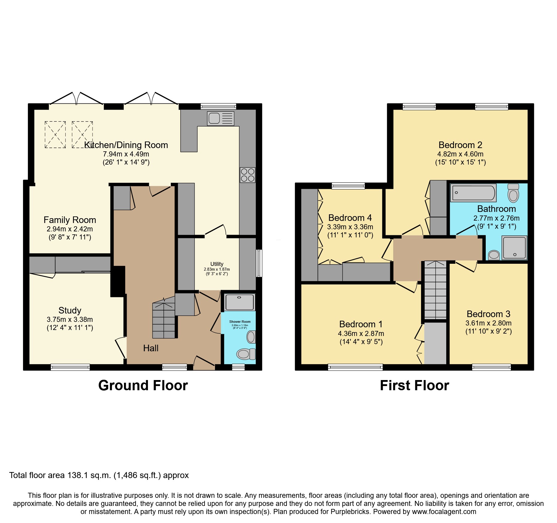 51, Featherston Road, Stevenage floorplan