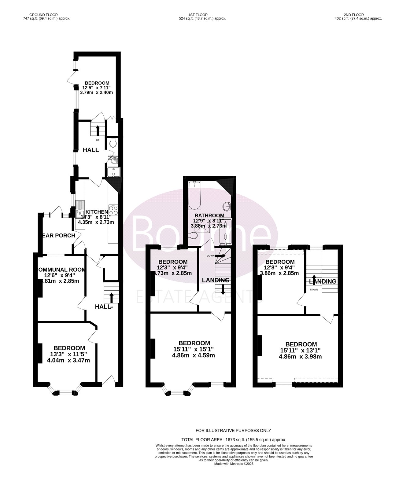 6, Union Road, Farnham floorplan