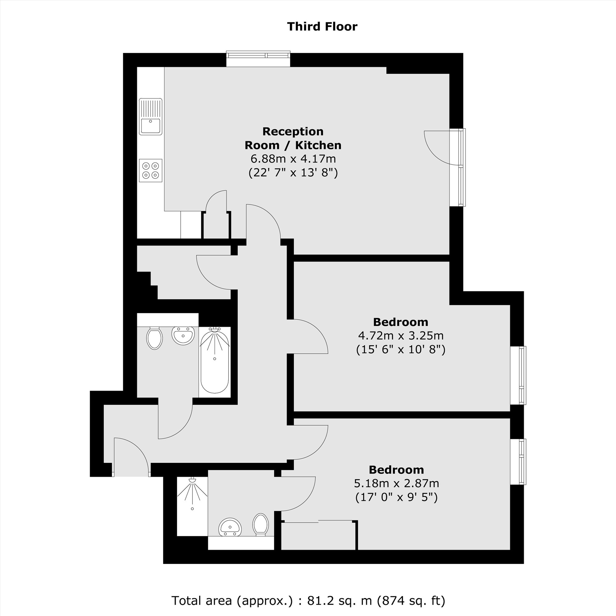 Flat 18, 565, London Road, Isleworth floorplan