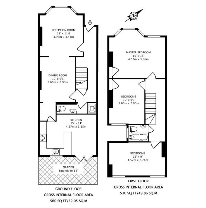 Home 3 at  Gowan Road, London floorplan