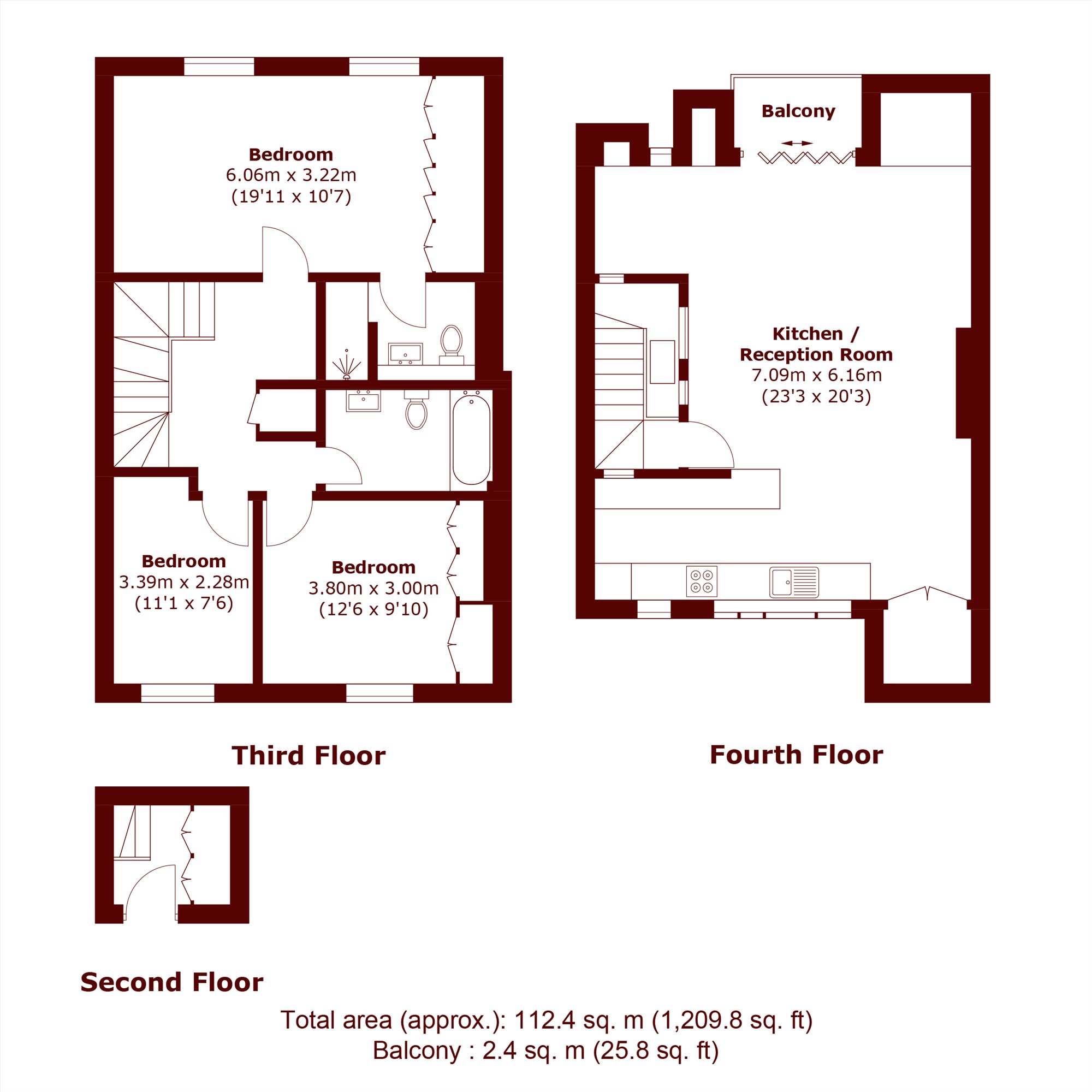 Porchester Square, London floorplan