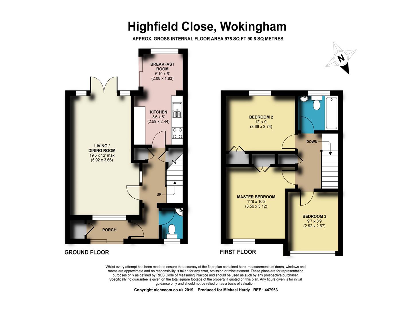3 Bedrooms End terrace house for sale in Highfield Close, Wokingham RG40