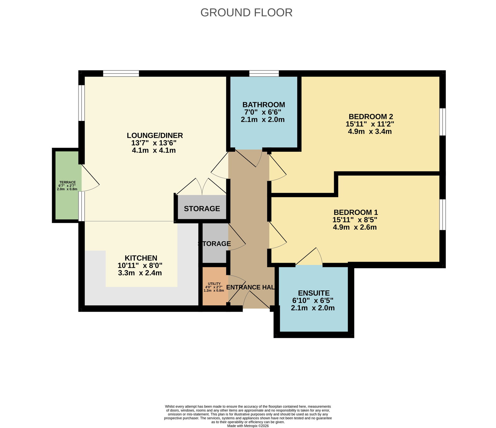 10,Flat 1, Vespasian Road, Milton Keynes floorplan