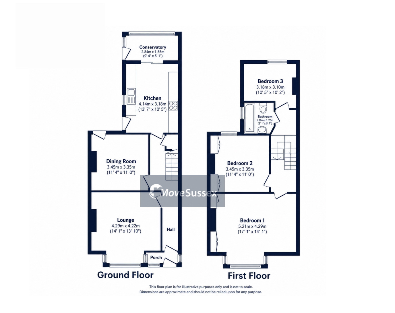 56, Channel View Road, Eastbourne floorplan