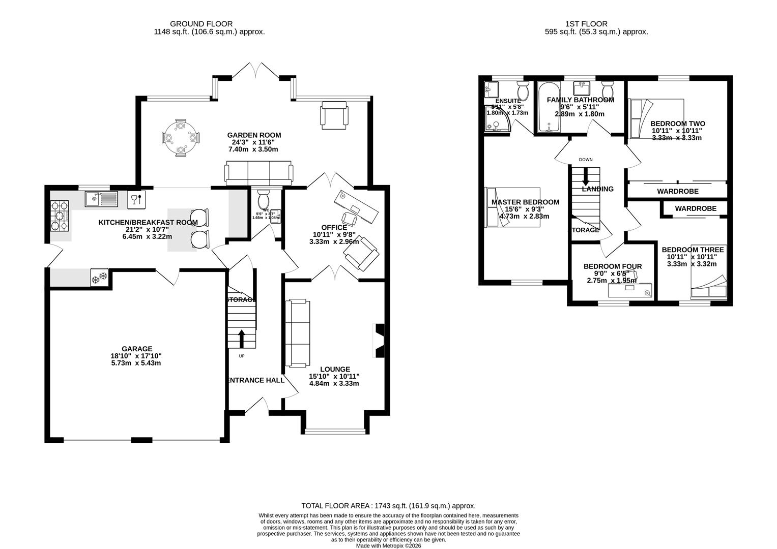 2, The Cloisters, Leyland floorplan