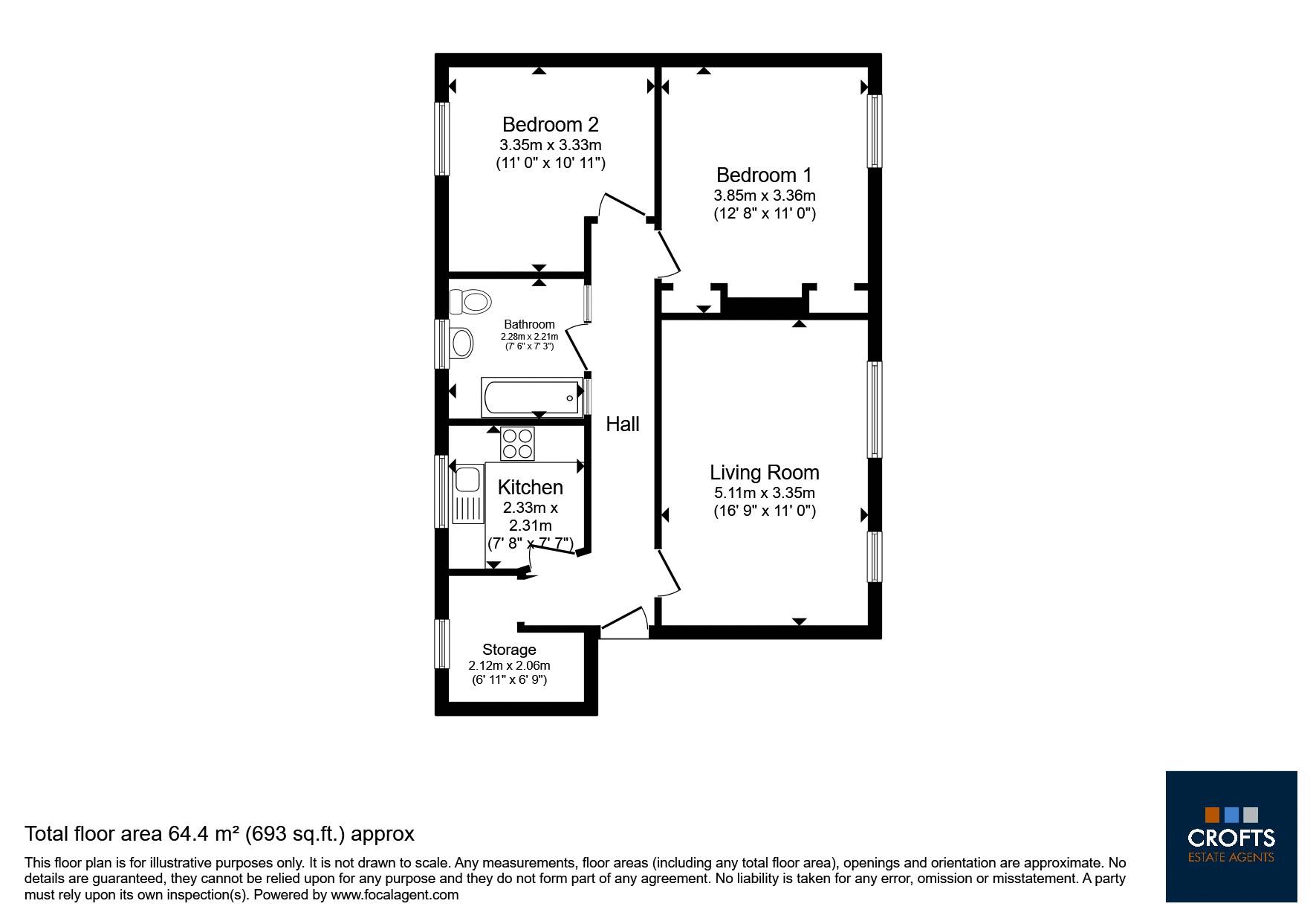 13, Waddington Place, Grimsby floorplan