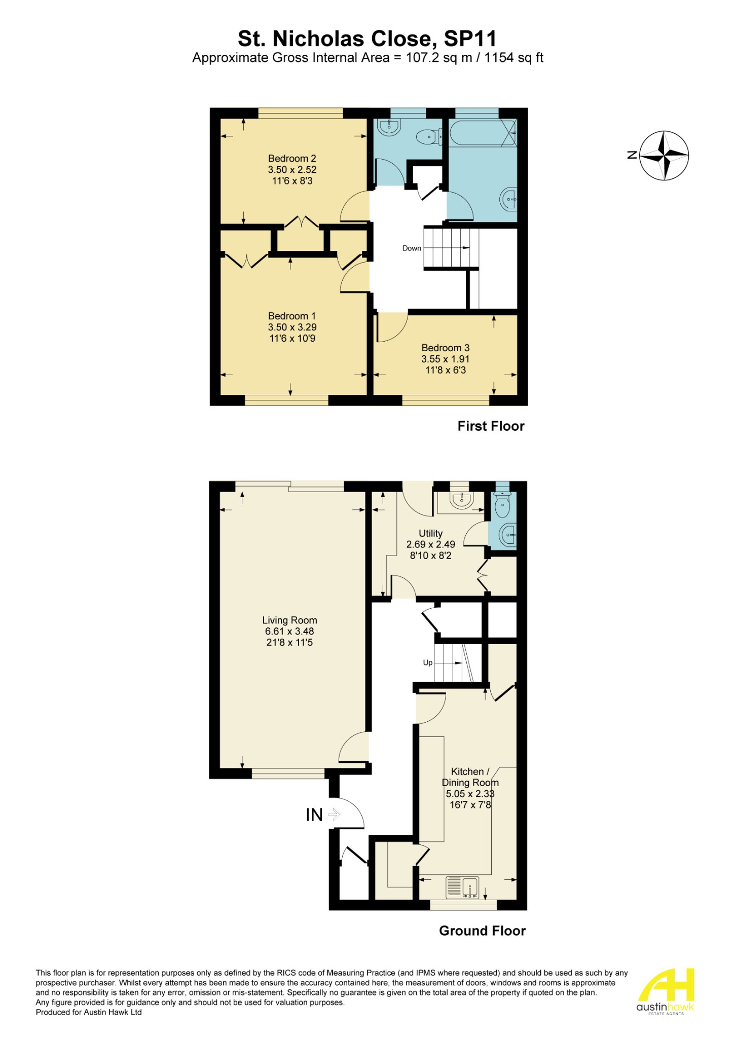 Nompere, 4 St Nicholas Close, Andover floorplan