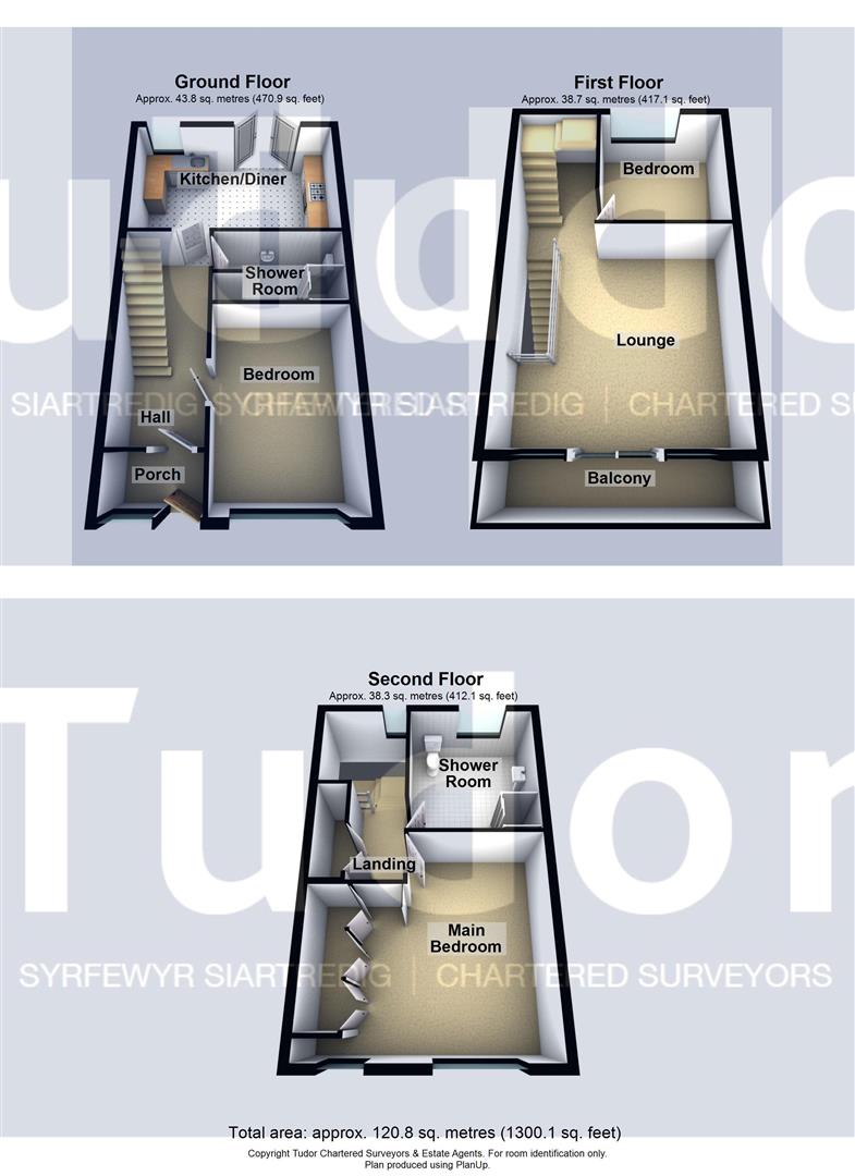 21 Min Y Mor, Victoria Parade, Pwllheli floorplan
