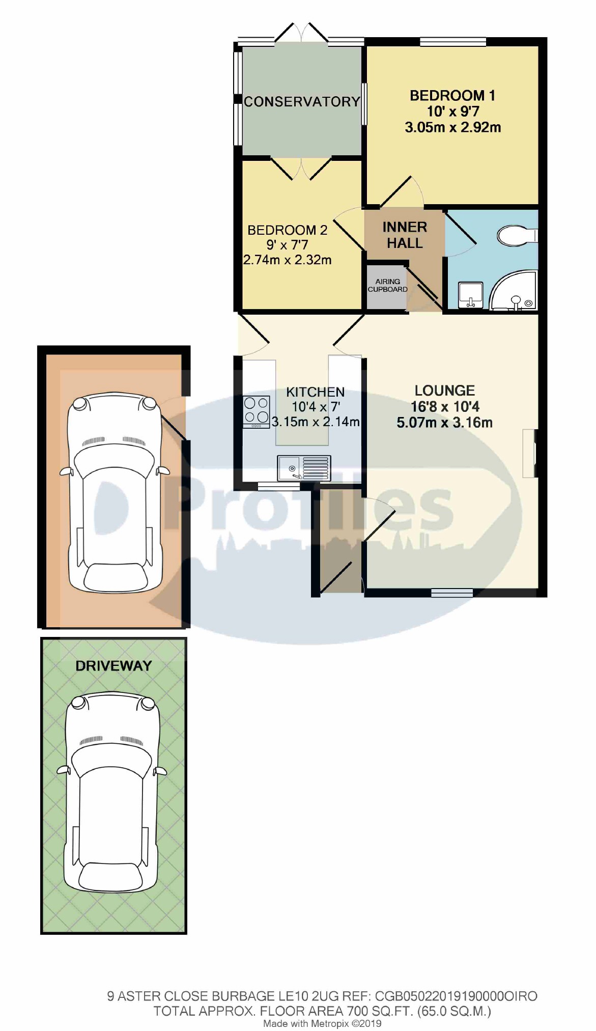 2 Bedrooms Semi-detached bungalow for sale in Aster Close, Burbage, Hinckley LE10