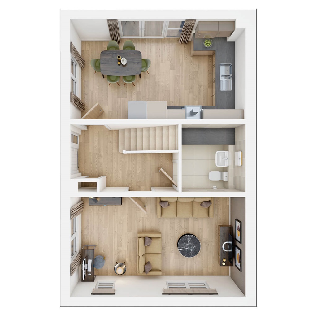 The Aynesdale - Plot 863, Whittle Gardens, Hanbury Road, Innsworth, Gloucester floorplan