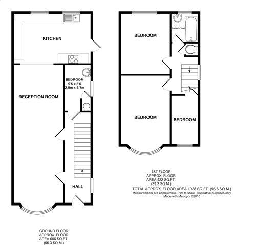 5, Russell Road, London floorplan