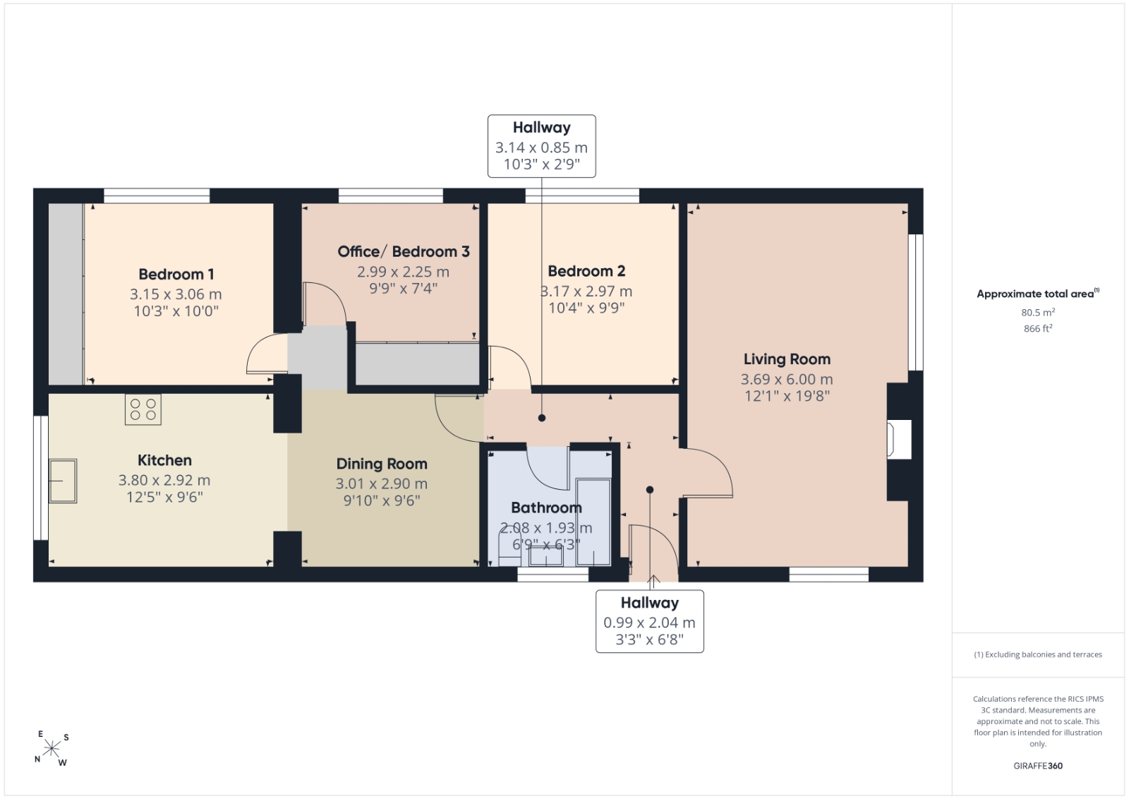 319, Hithermoor Road, Surrey floorplan