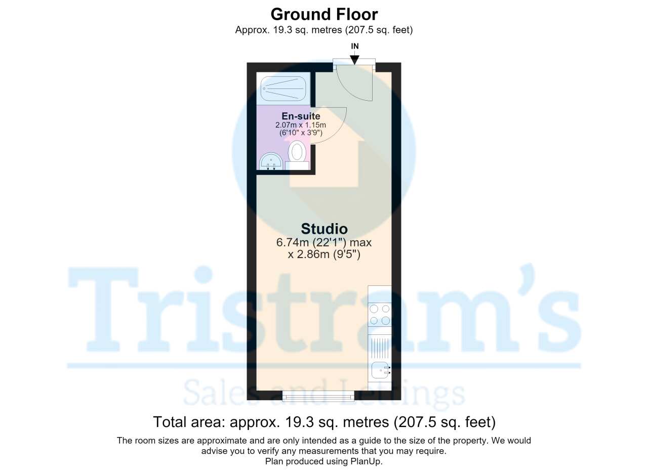 Student Classic Studio 2, Corner Point, 5-7, Huntingdon Street, Nottingham floorplan