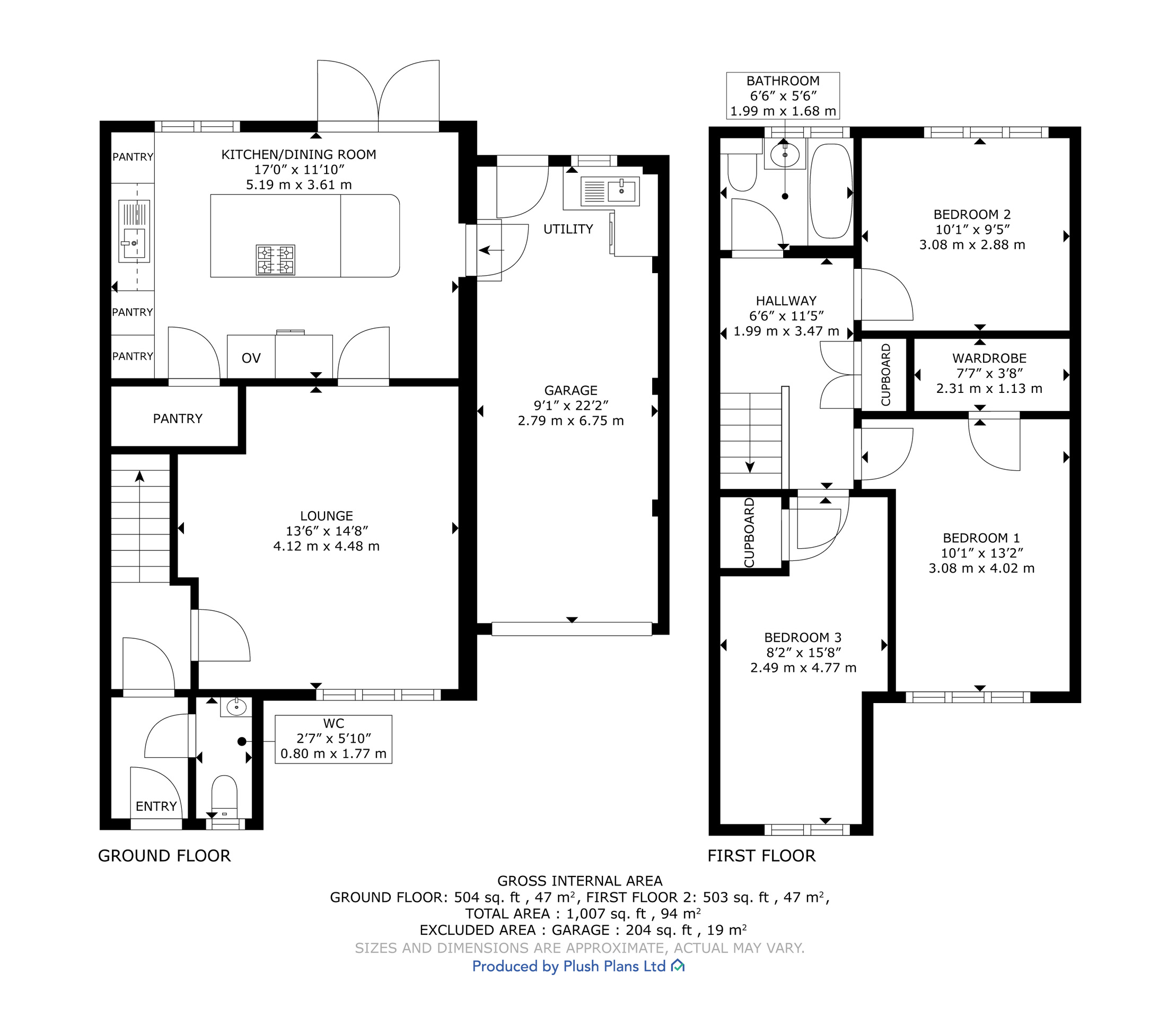 43 Springfield Grove, Glasgow floorplan